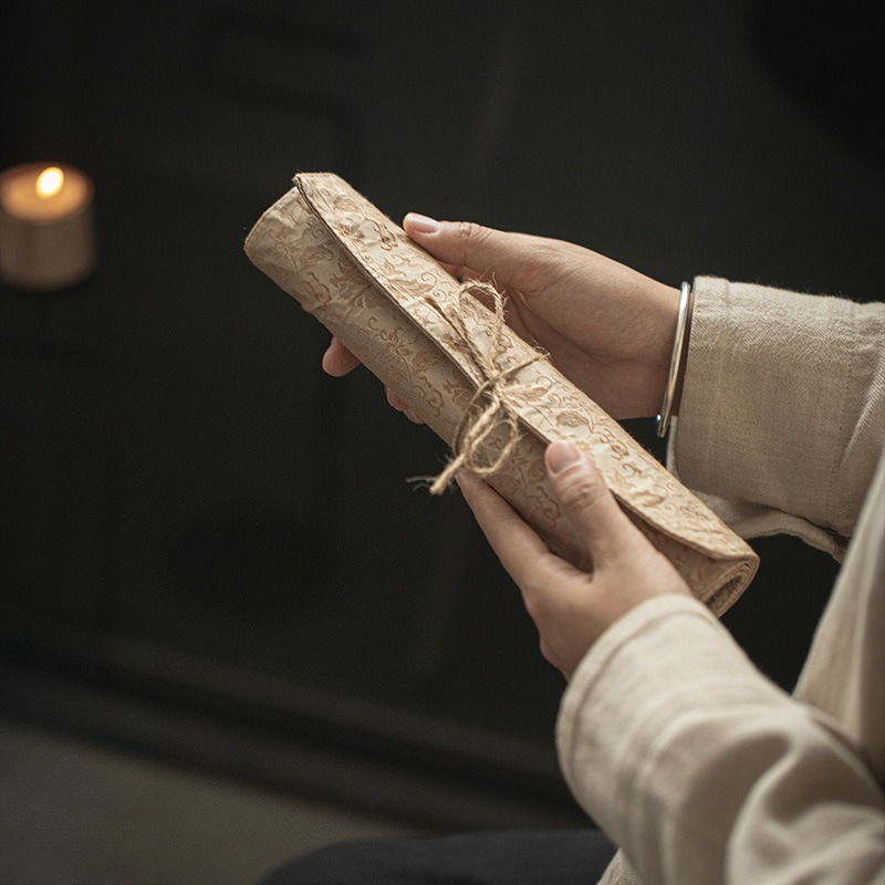 Linen Table Runner - ผ้าปูโต๊ะชาสไตล์จีนแบบใหม่ ผ้าฝ้ายลินิน สำหรับพิธีชงชา ตกแต่งบ้าน ผ้ารองโต๊ะเรียบง่ายทันสมัย