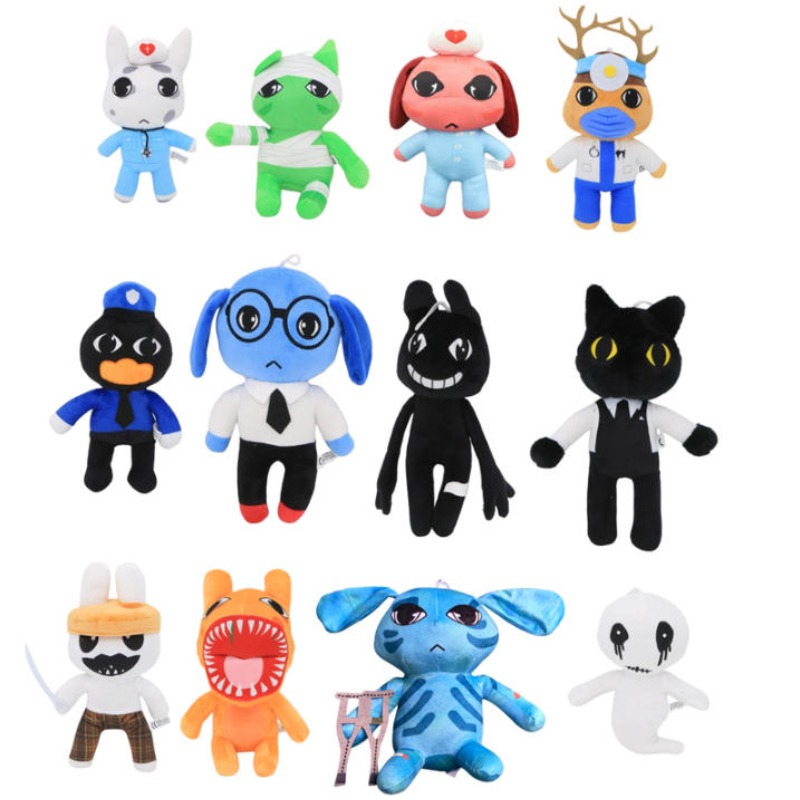 Home Decor Game - ตุ๊กตาผ้ากำมะหยี่จากเกมสยองขวัญ Animal Hospital, ตุ๊กตาการ์ตูนนุ่มนิ่มน่ากอด, ของสะสมสำหรับแฟนคลับผู้ใหญ่และของขวัญตกแต่งบ้าน
