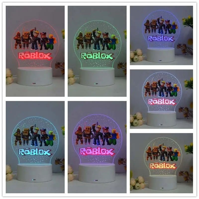 Home Decor Game - โคมไฟตั้งโต๊ะ 3D ลายตัวละคร Roblox ของตกแต่งบ้านสไตล์อนิเมะ ของขวัญของเล่นที่สะดวกสบาย
