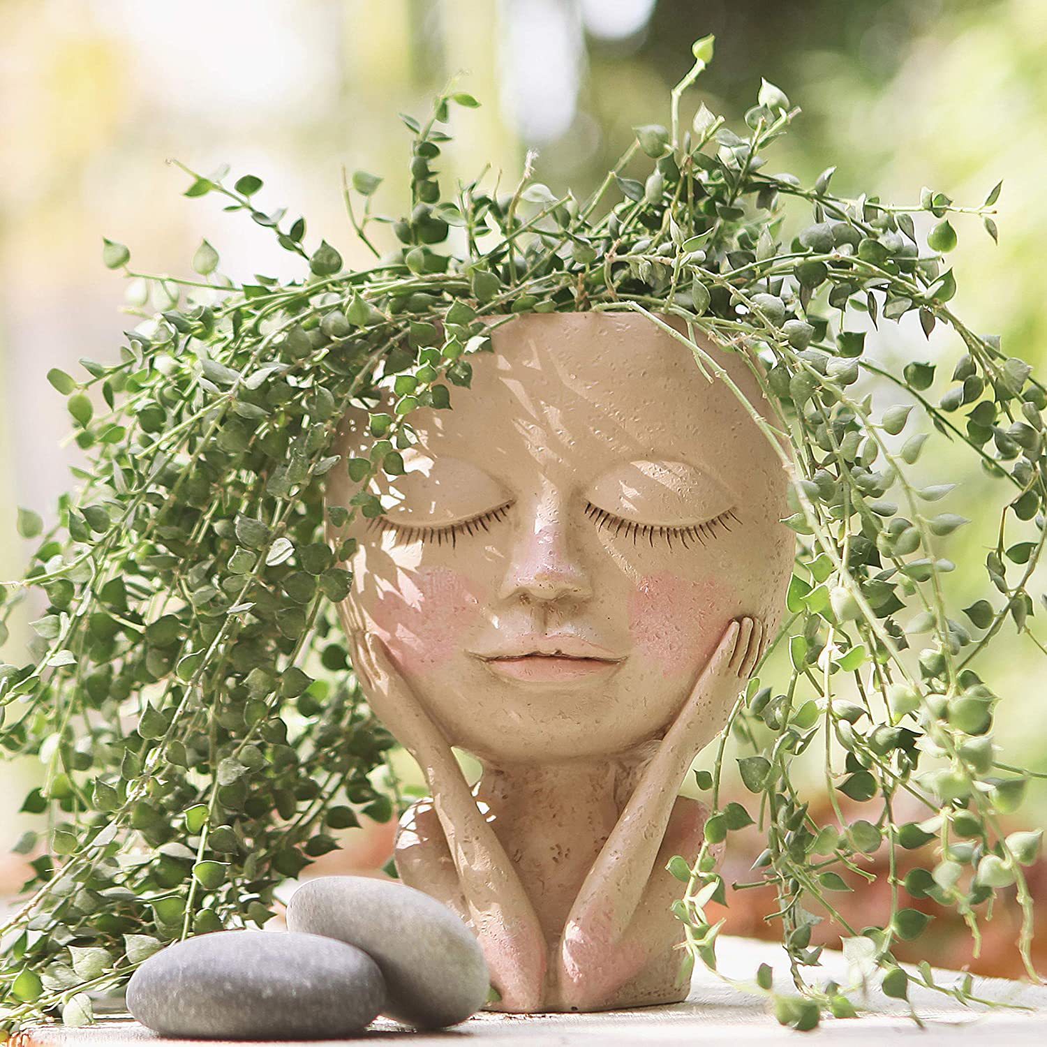 Home Decor Trends 2025 - สาวหน้าหัวดอกไม้,พืช Succulent ดอกไม้คอนเทนเนอร์,หม้อกระถางดอกไม้รูป,ตกแต่งสวน,Nordic Tabletop เครื่องประดับ,2025