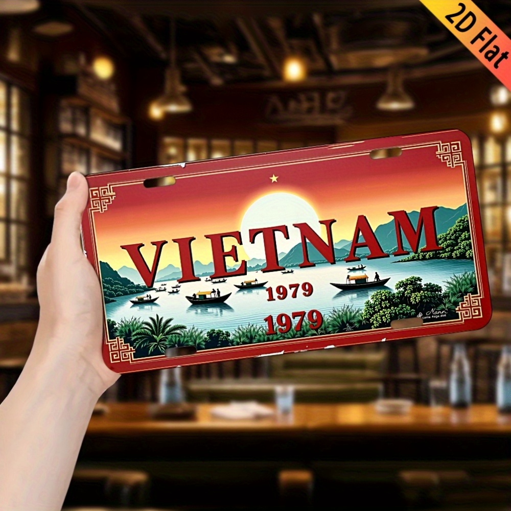 ป้ายโลหะอะลูมิเนียมลายวิวแม่น้ - Home Decor Vietnam บทวิจารณ์และราคา