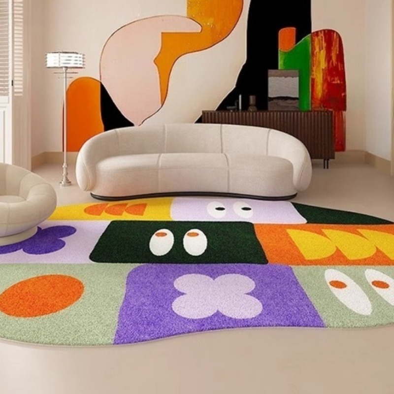 พรมห้องนั่งเล่นลายโดปามีน ดีไซ - Home Decor Dopamine บทวิจารณ์และราคา