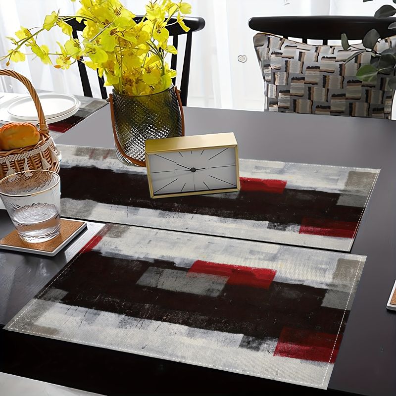 ชุดผ้ารองจานและผ้าปูโต๊ะลายศิล - Linen Table Runner บทวิจารณ์และราคา