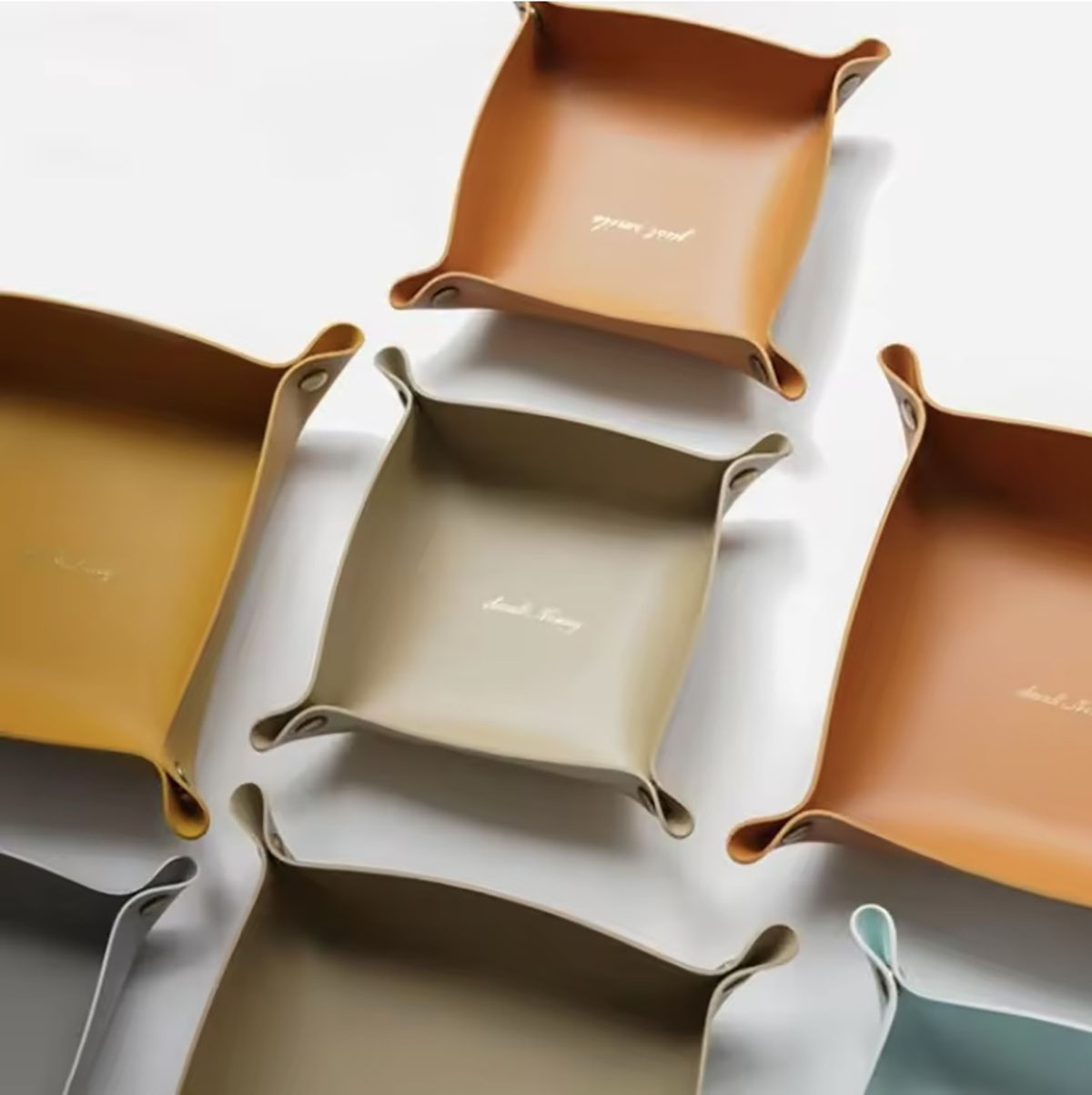 สไตล์นอร์ดิกหนังถาด Desktop Or - Home Decor Japandi บทวิจารณ์และราคา