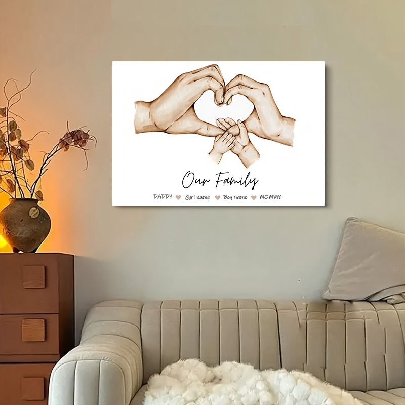 ภาพพิมพ์บนผ้าแคนวาสลายมือครอบค - Home Decor Japandi บทวิจารณ์และราคา