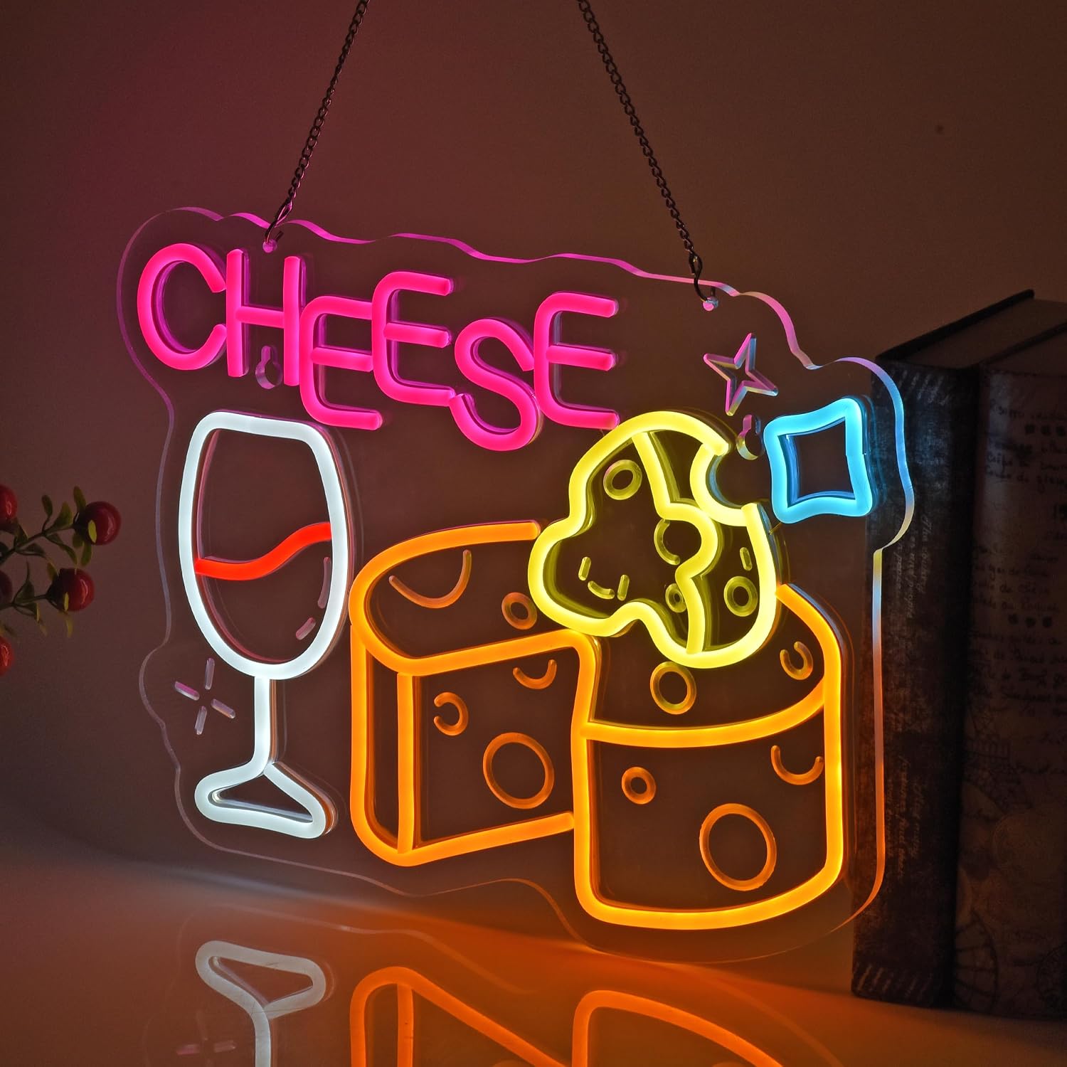 ป้ายไฟนีออนรูปชีส ไฟนีออนตกแต่ - Home Decor Retail Stores บทวิจารณ์และราคา