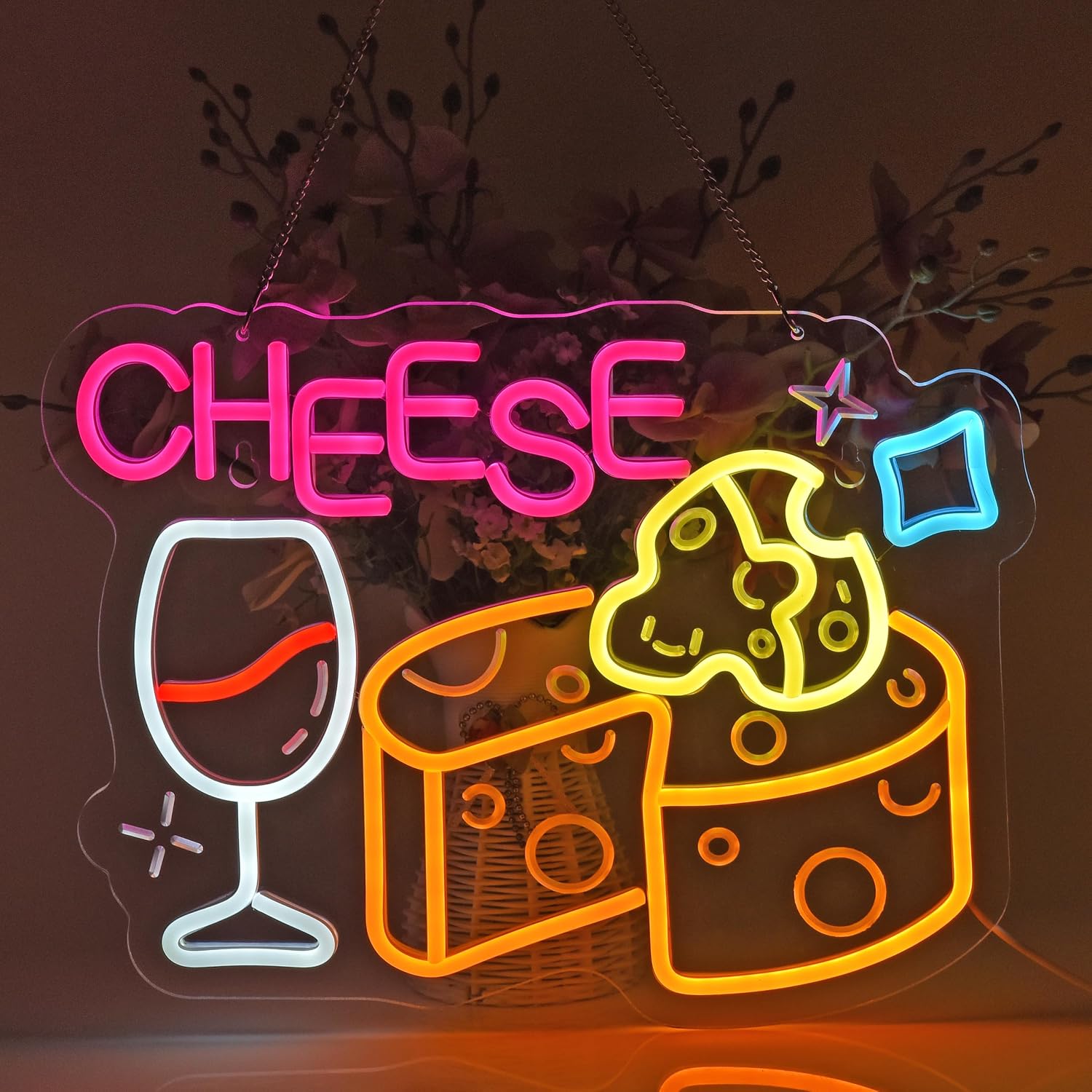 ป้ายไฟนีออนรูปชีส ไฟนีออนตกแต่ - Home Decor Retail Stores บทวิจารณ์และราคา