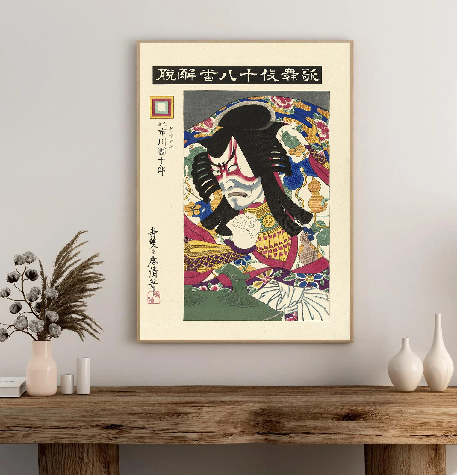 ภาพวาดบนผืนผ้าใบสไตล์เรโทร ญี่ - Home Decor Japandi บทวิจารณ์และราคา