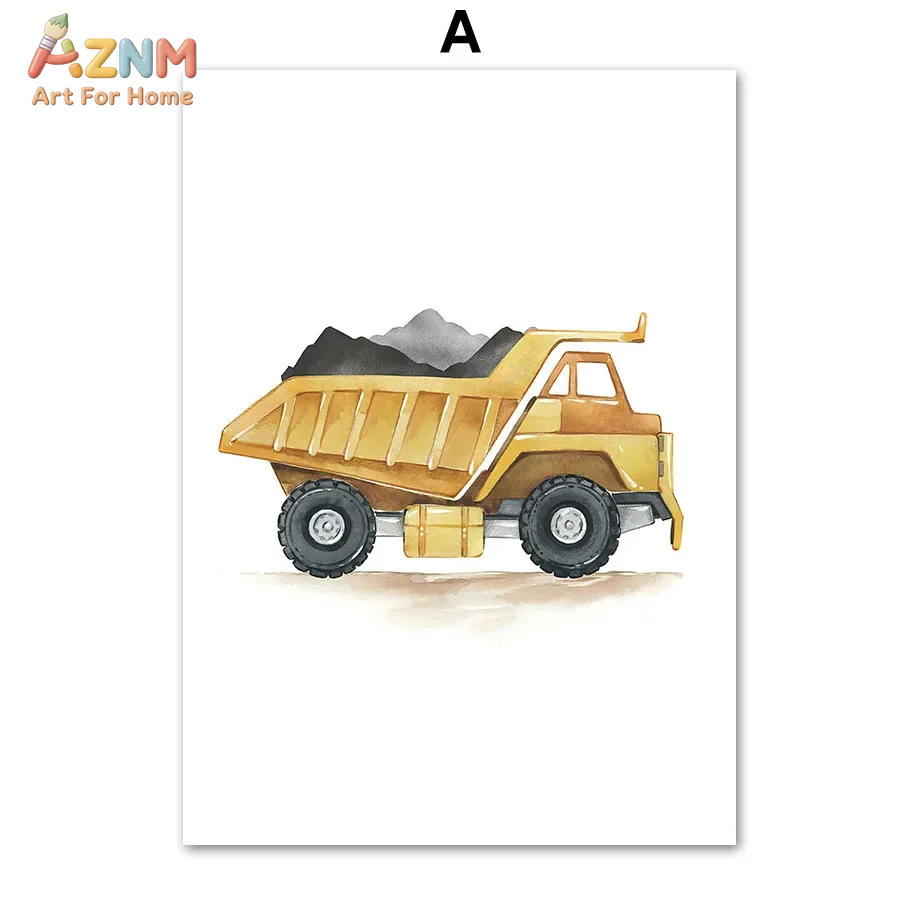 โปสเตอร์ตกแต่งบ้านลายการ์ตูนรถ - Home Decor Japandi บทวิจารณ์และราคา