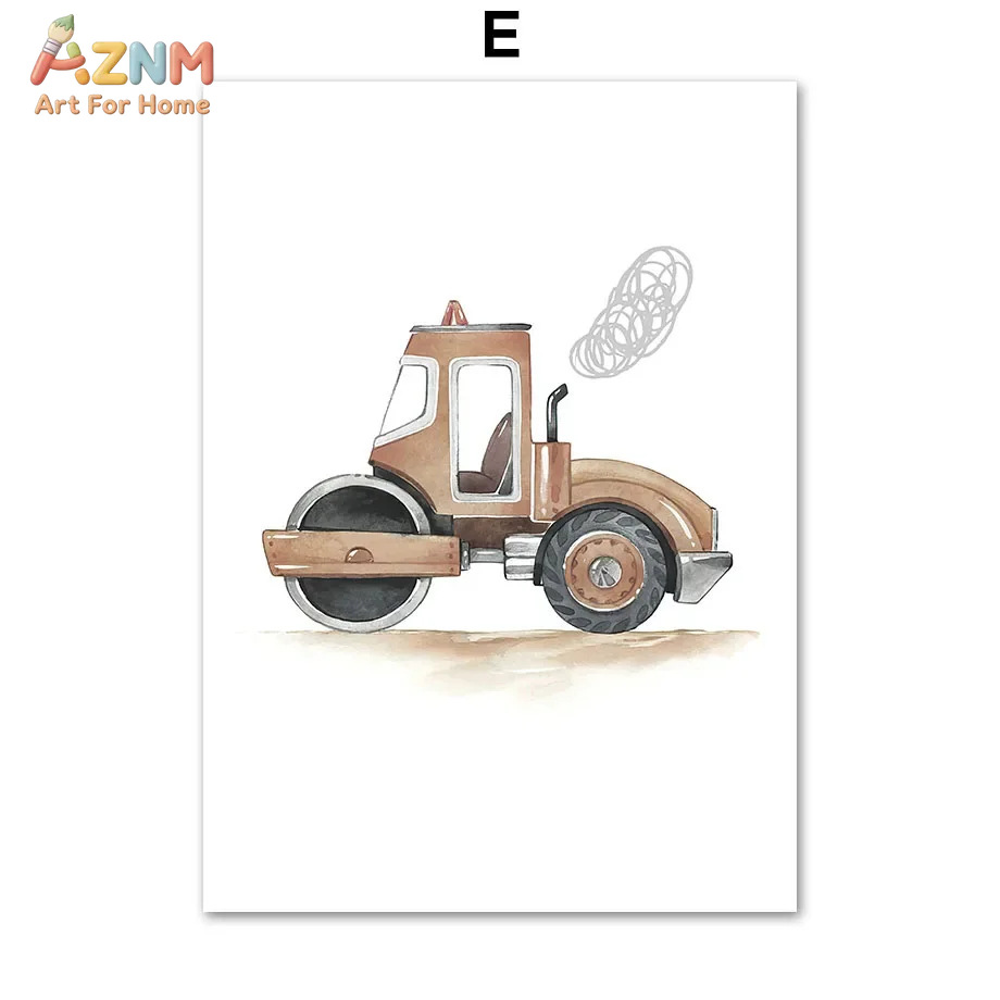 โปสเตอร์ตกแต่งบ้านลายการ์ตูนรถ - Home Decor Japandi บทวิจารณ์และราคา
