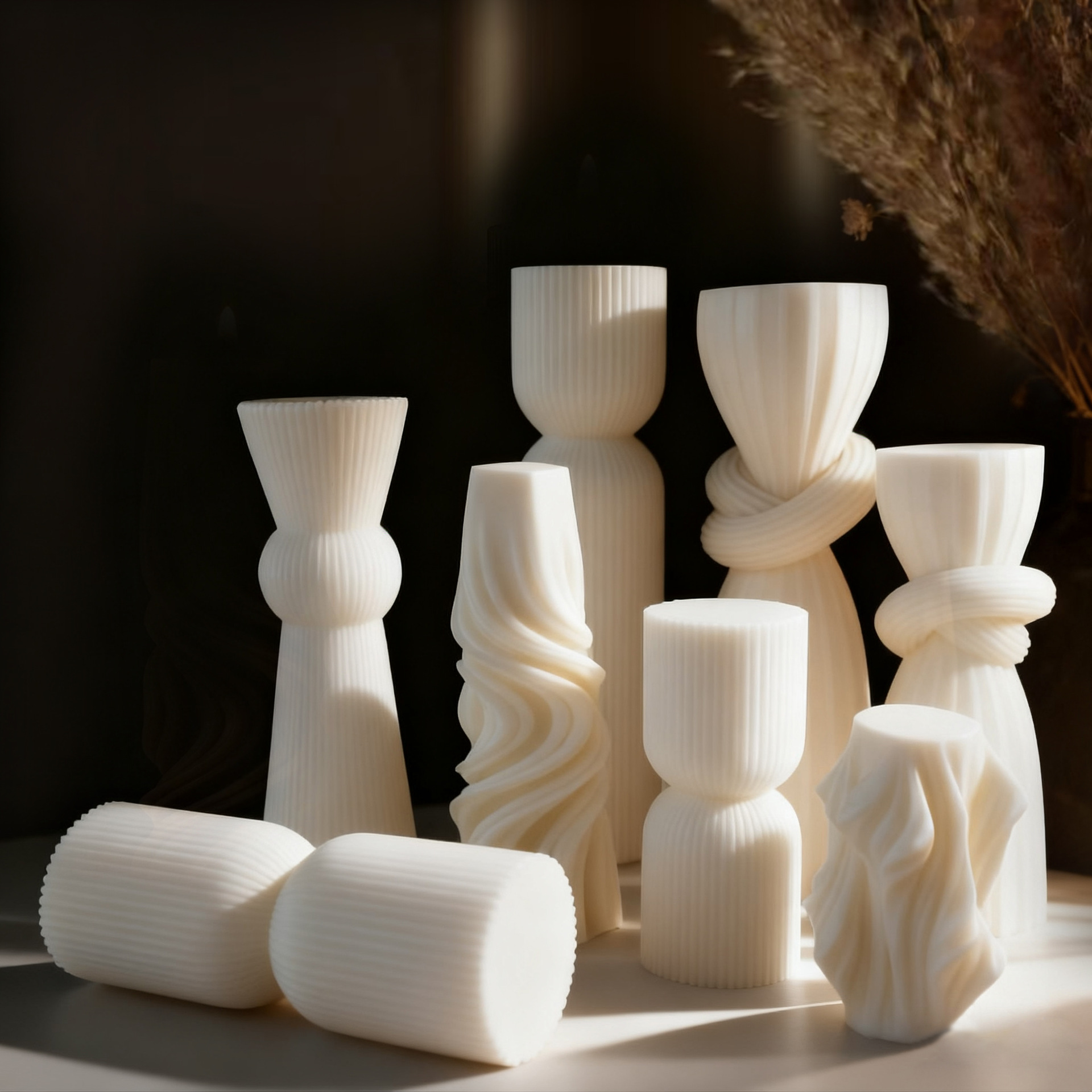 เทียนหอมกลิ่นหอมสไตล์นอร์ดิกมิ - Home Decor Japandi บทวิจารณ์และราคา