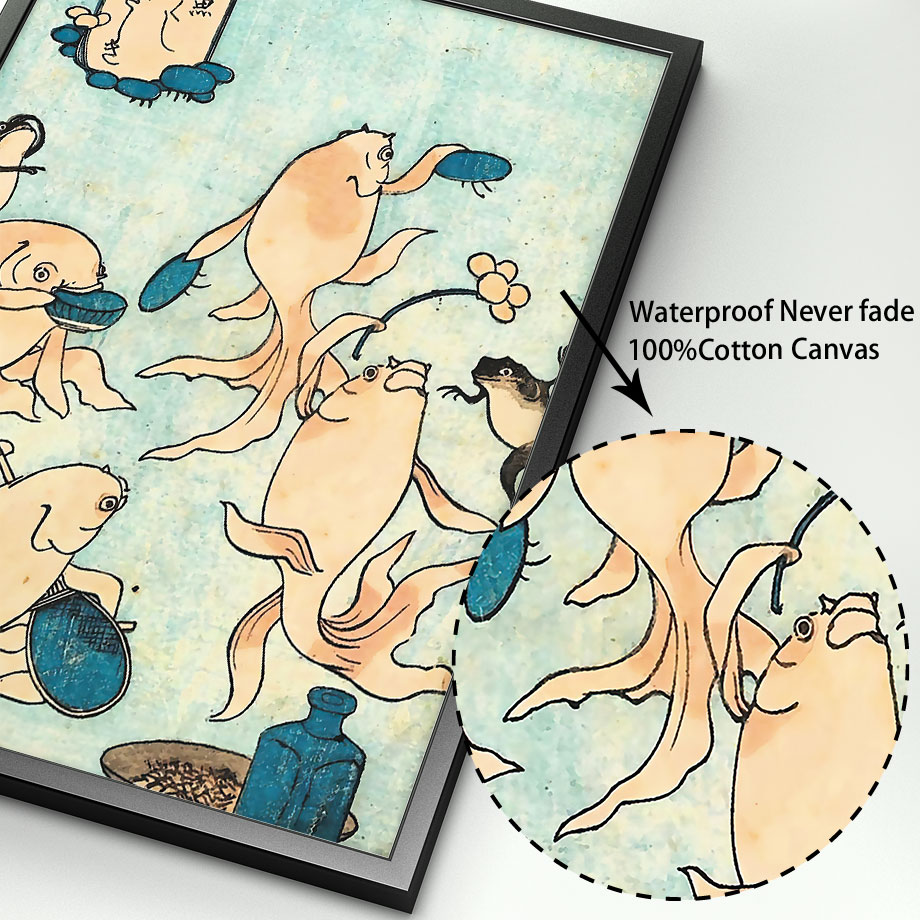 Hokusai Ohara Koson ศิลปะญี่ปุ - Home Decor Japandi บทวิจารณ์และราคา