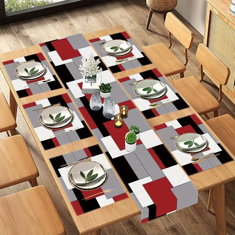 ชุดแผ่นรองจานและผ้าปูโต๊ะลายเร - Linen Table Runner บทวิจารณ์และราคา