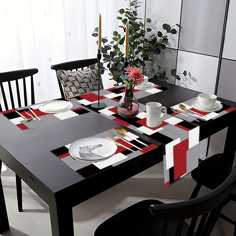 ชุดแผ่นรองจานและผ้าปูโต๊ะลายเร - Linen Table Runner บทวิจารณ์และราคา