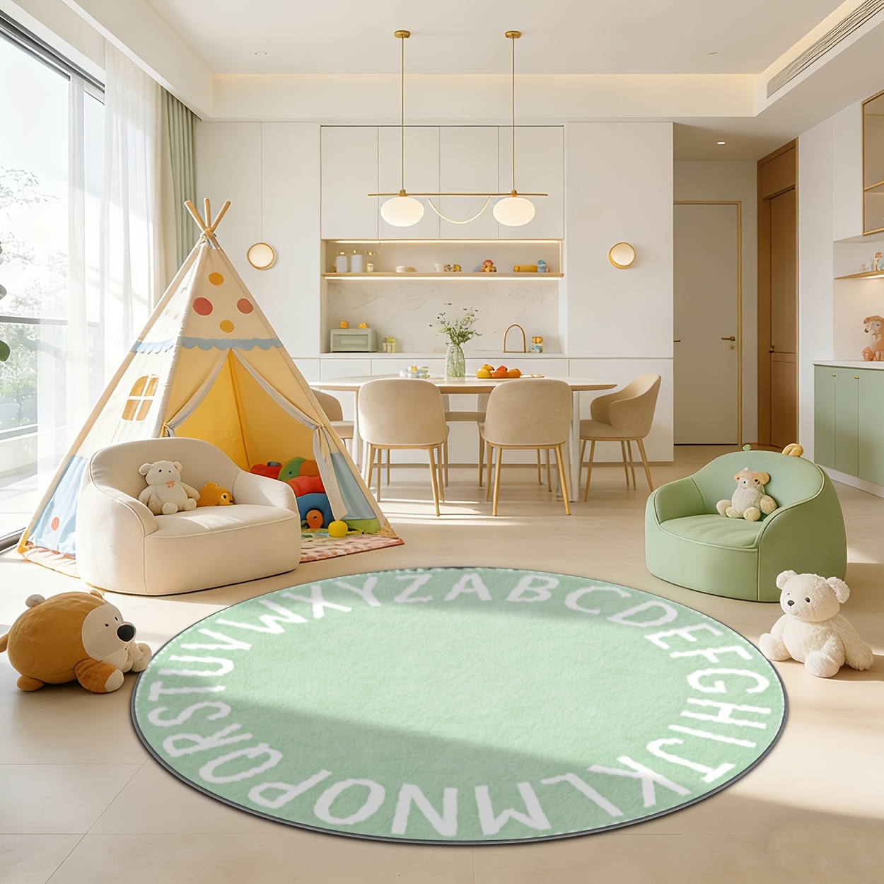 พรมปูพื้นลายกราฟิกโค้งสไตล์วิน - Home Decor Retail Stores บทวิจารณ์และราคา