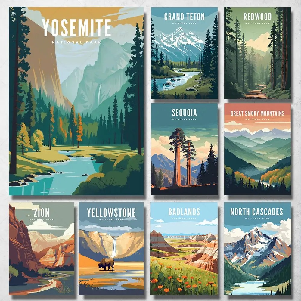 โปสเตอร์ผ้าใบ Yosemite Grand T - Home Decor Vietnam บทวิจารณ์และราคา