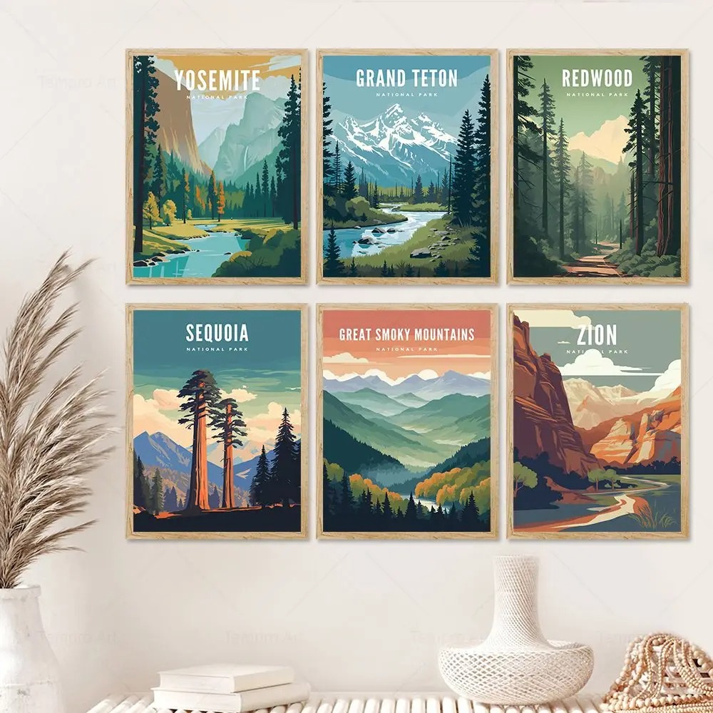 โปสเตอร์ผ้าใบ Yosemite Grand T - Home Decor Vietnam บทวิจารณ์และราคา