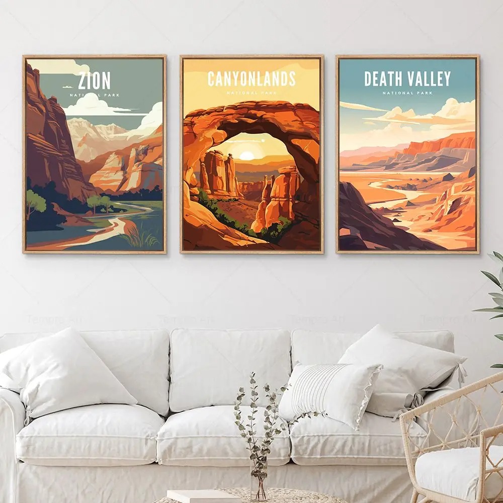 โปสเตอร์ผ้าใบ Yosemite Grand T - Home Decor Vietnam บทวิจารณ์และราคา