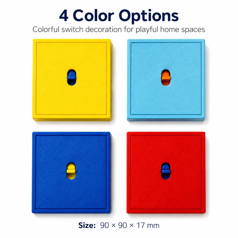 ฝาครอบสวิตช์ไฟ 3D พิมพ์ลายโดปา - Home Decor Dopamine บทวิจารณ์และราคา