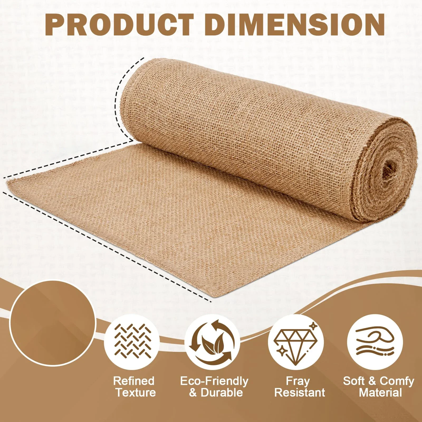 ผ้ากระสอบสีเบจแบบม้วน ดีไซน์ให - Linen Table Runner บทวิจารณ์และราคา