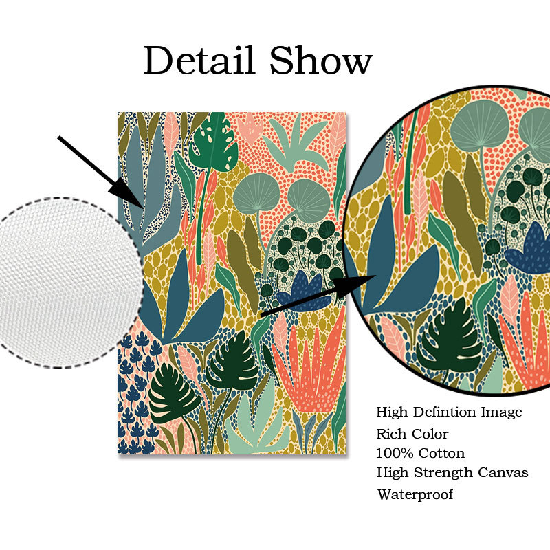 ภาพวาดบนผืนผ้าใบลายดอกพีชสีเบจ - Home Decor Japandi บทวิจารณ์และราคา