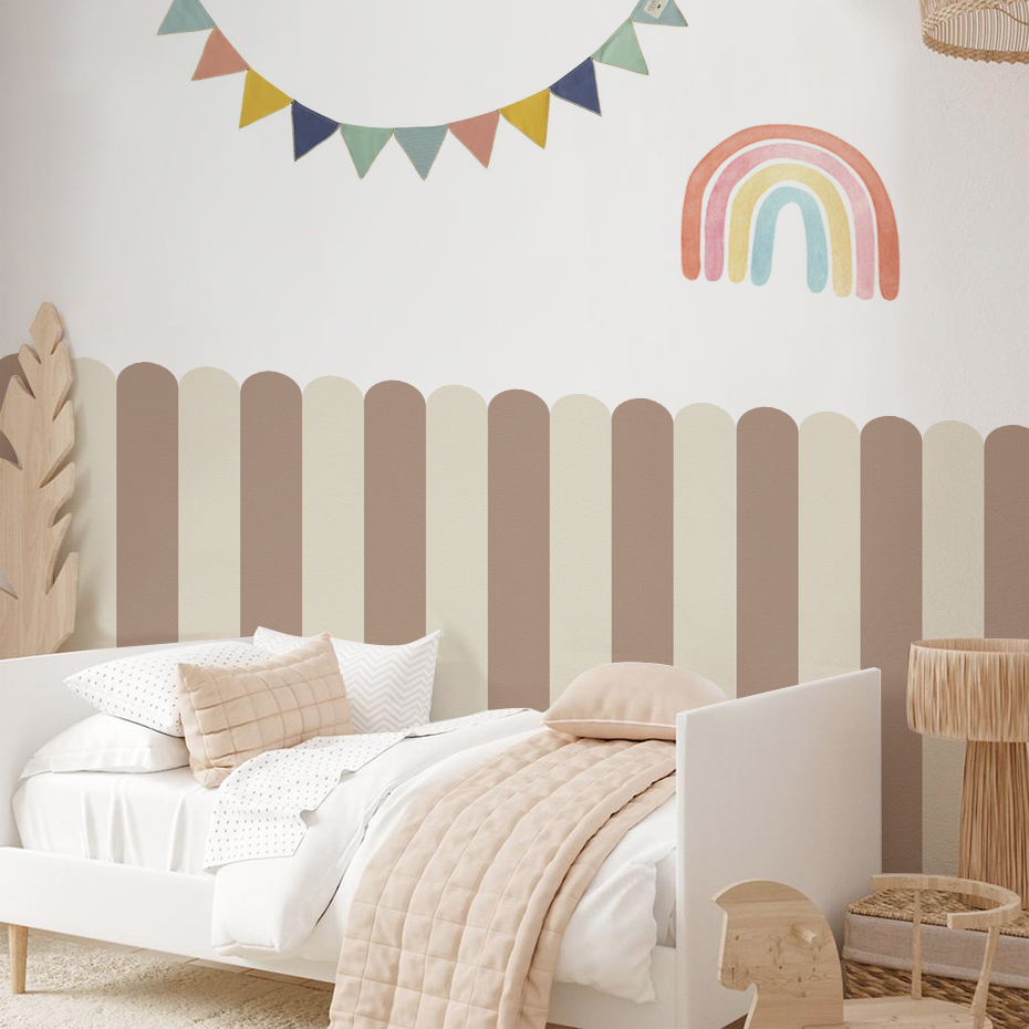 หลากสีแนวตั้งลาย Arc วอลล์เปเป - Home Decor Game บทวิจารณ์และราคา