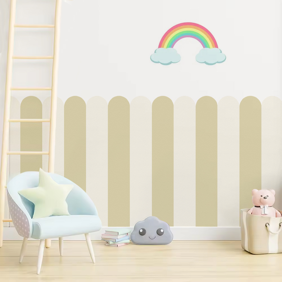 หลากสีแนวตั้งลาย Arc วอลล์เปเป - Home Decor Game บทวิจารณ์และราคา